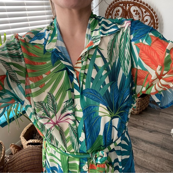 Flying Tomato Tropical Palms Cover Up dress - Picture 4 of 6